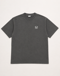 LAX PANDA Embroidered Tee (Gray T Shirt - White Face)